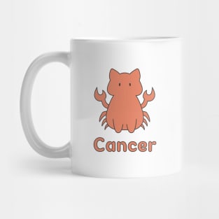 Cancer Cat Zodiac Sign with Text Mug